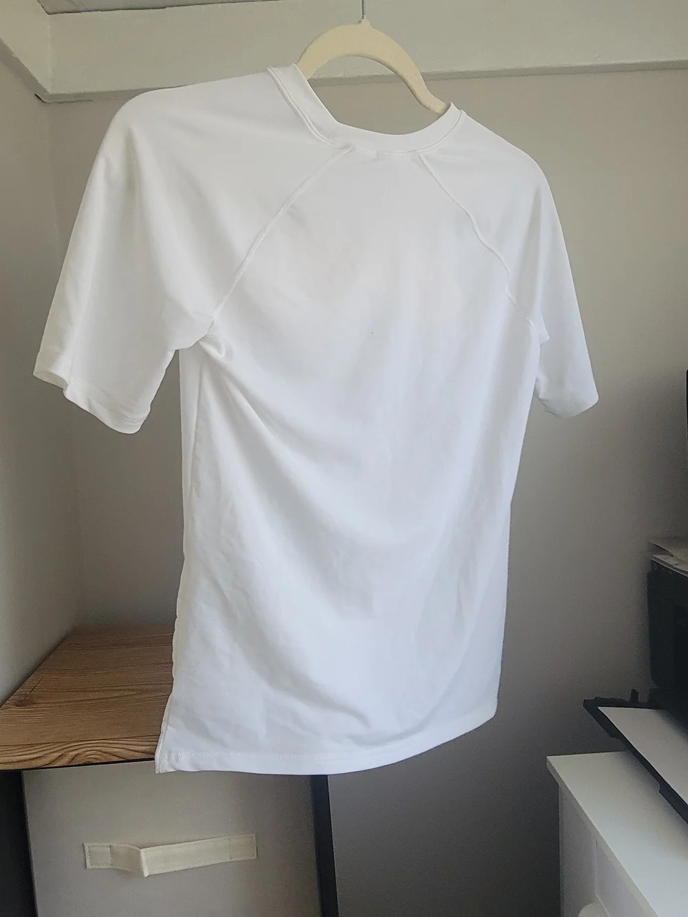 Old Navy White Graphic Tee with Yellow Accent